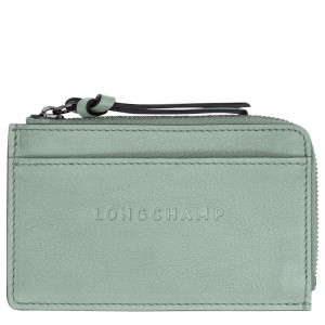 Men Longchamp 3D Card Holder Blue Green | Thailand-710EGFBCV