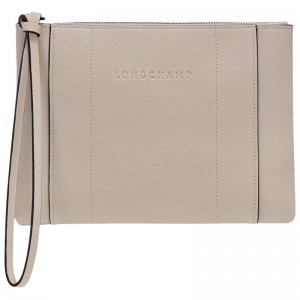 Men Longchamp 3D Pouch Brown | Thailand-421XHEDBK