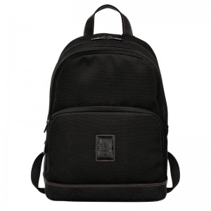 Men Longchamp Boxford Backpack Black | Thailand-738VONFCH