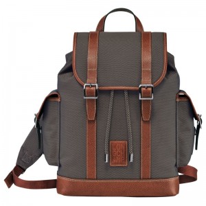 Men Longchamp Boxford Backpack Brown | Thailand-187YDARCV
