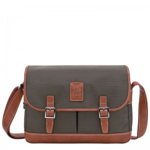 Men Longchamp Boxford L Crossbody Bag Brown | Thailand-278DUFLHV