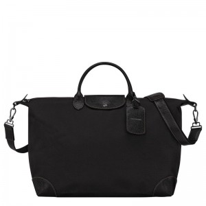 Men Longchamp Boxford L Travel Bag Black | Thailand-348DQSFHT