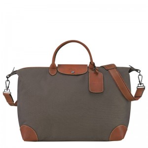 Men Longchamp Boxford L Travel Bag Brown | Thailand-278FATDRU