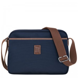 Men Longchamp Boxford M Camera Crossbody Bag Blue | Thailand-679HUNCSJ