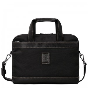 Men Longchamp Boxford S Briefcase Black | Thailand-073HZFWCX