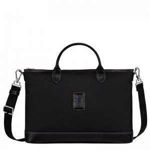 Men Longchamp Boxford S Briefcase Black | Thailand-351FNLIAS