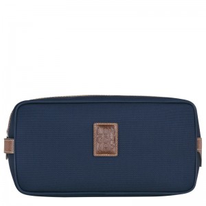 Men Longchamp Boxford Toiletry Bags Blue | Thailand-536QXLZWF