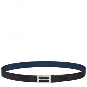 Men Longchamp Delta Box Belt Black / Navy | Thailand-157UTBVSP