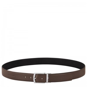 Men Longchamp Le Foulonné Belt Beige / Black | Thailand-781YIDGHZ