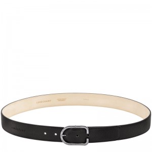Men Longchamp Le Foulonné Belt Black | Thailand-972PJOECU