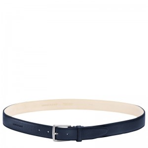 Men Longchamp Le Foulonné Belt Navy | Thailand-108EYFTNG