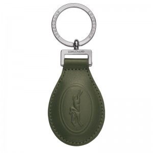 Men Longchamp Le Foulonné Key Rings Khaki | Thailand-764HSMFBP