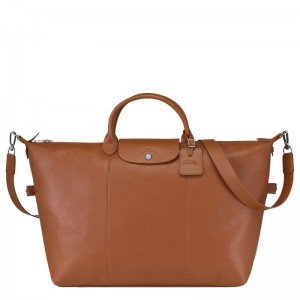 Men Longchamp Le Foulonné L Travel Bag Brown | Thailand-218OSBKCQ