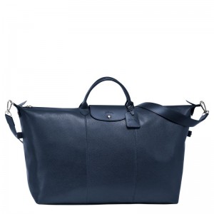 Men Longchamp Le Foulonné L Travel Bag Navy | Thailand-867WJEKPQ
