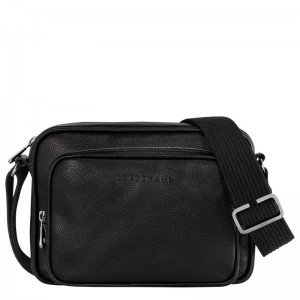 Men Longchamp Le Foulonné S Camera Crossbody Bag Black | Thailand-547EBGJHL