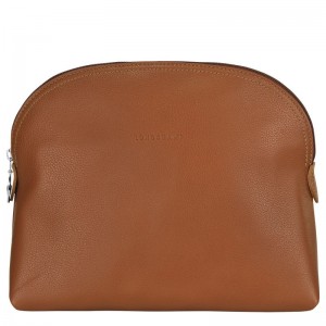 Men Longchamp Le Foulonné Toiletry Bags Brown | Thailand-926YQULSB