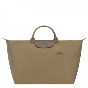 Men Longchamp Le Pliage Green L Travel Bag Olive | Thailand-267RCWSQU