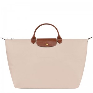 Men Longchamp Le Pliage Original L Travel Bag Beige | Thailand-612WNFLOG