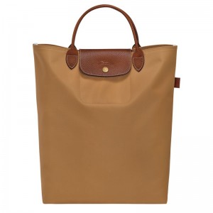 Men Longchamp Le Pliage Original M Tote Bag Brown | Thailand-632IVBFZQ