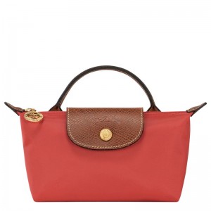 Men Longchamp Le Pliage Original With Handle Pouch Pink | Thailand-736BNXKEM