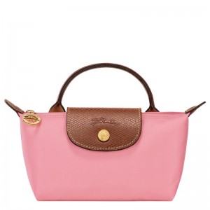 Men Longchamp Le Pliage Original With Handle Pouch Pink | Thailand-185IAPQMW