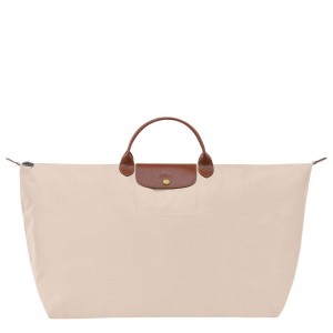 Men Longchamp Le Pliage Original Xl Travel Bag Beige | Thailand-041QNZDWY
