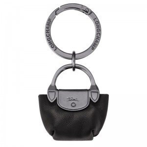 Men Longchamp Le Pliage Xtra Key Rings Black | Thailand-739LKWUPG