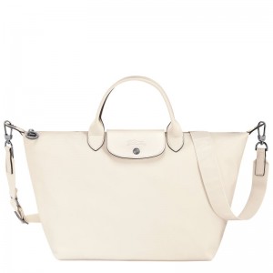 Men Longchamp Le Pliage Xtra L Handbag Cream | Thailand-193MLEYSD