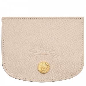 Men Longchamp Épure Card Holder Beige | Thailand-310LFQUSW
