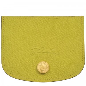 Men Longchamp Épure Card Holder Green | Thailand-678NADPXI