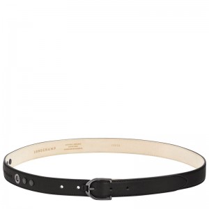 Women Longchamp 3D Belt Black | Thailand-628IXMAZG
