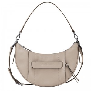 Women Longchamp 3D S Crossbody Bag Beige | Thailand-568MNXLWO