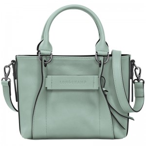 Women Longchamp 3D S Handbag Blue Green | Thailand-690GKCFTQ
