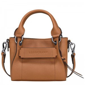 Women Longchamp 3D Xs Handbag Beige | Thailand-698SEXAZT