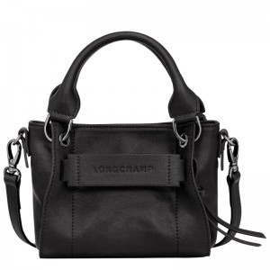 Women Longchamp 3D Xs Handbag Black | Thailand-310BKMLFR