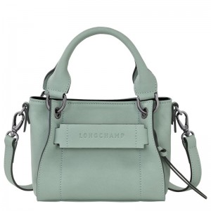 Women Longchamp 3D Xs Handbag Blue Green | Thailand-526PKNFOC