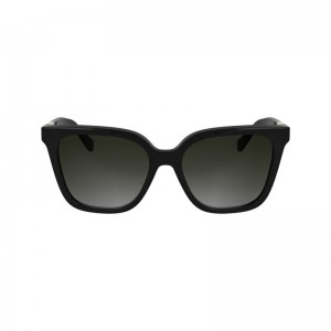 Women Longchamp Acetate Sunglasses Black | Thailand-758QPIYVR