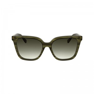 Women Longchamp Acetate Sunglasses Green | Thailand-271RIMHEO