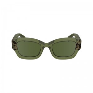 Women Longchamp Acetate Sunglasses Khaki | Thailand-527NWIOSY