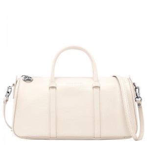 Women Longchamp Daylong M Handbag Cream | Thailand-409GQEZXA