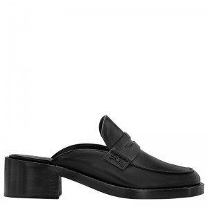Women Longchamp Epure Timeless Mules Black | Thailand-410LYWEFR