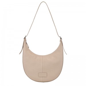 Women Longchamp Essential L Crossbody Bag Beige | Thailand-936HTKCRX