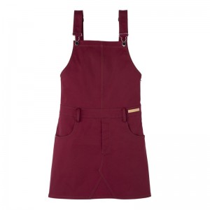 Women Longchamp Gabardine Dress Dark Red | Thailand-962NUYFTO