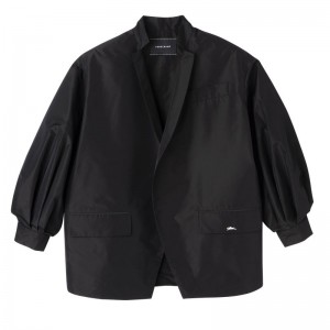 Women Longchamp Kimono Jacket Black | Thailand-943OLCNQI