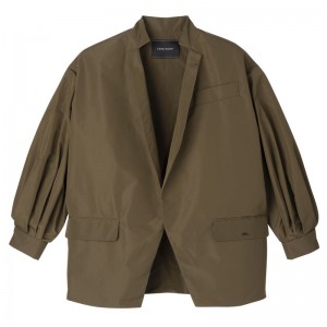 Women Longchamp Kimono Jacket Olive | Thailand-038YJOFGU