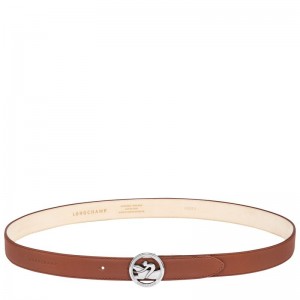 Women Longchamp La Médaille Belt Brown | Thailand-576AKMIYW