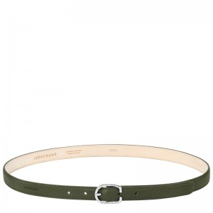 Women Longchamp Le Foulonné Belt Khaki | Thailand-035TKORXI