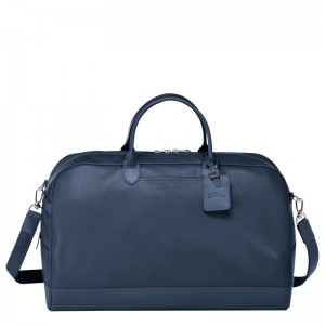 Women Longchamp Le Foulonné L Travel Bag Navy | Thailand-084HVBGYK