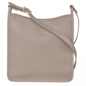 Women Longchamp Le Foulonné M Crossbody Bag Grey | Thailand-409UFJZRB