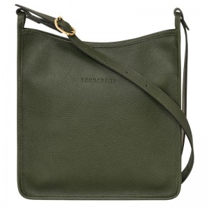 Women Longchamp Le Foulonné M Crossbody Bag Khaki | Thailand-491TXBCIA